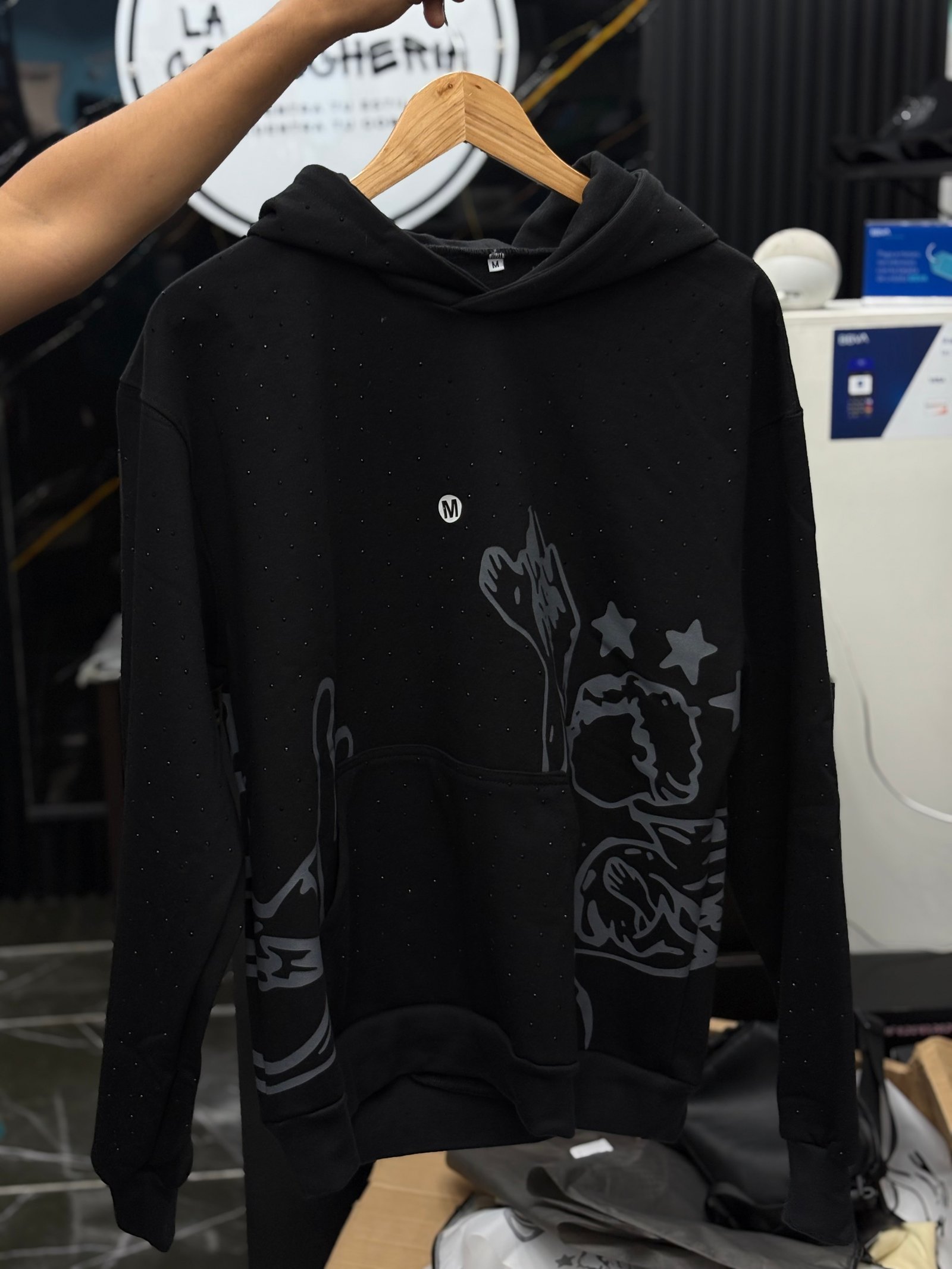 Hoodie Sky Dream x FFY Total Black