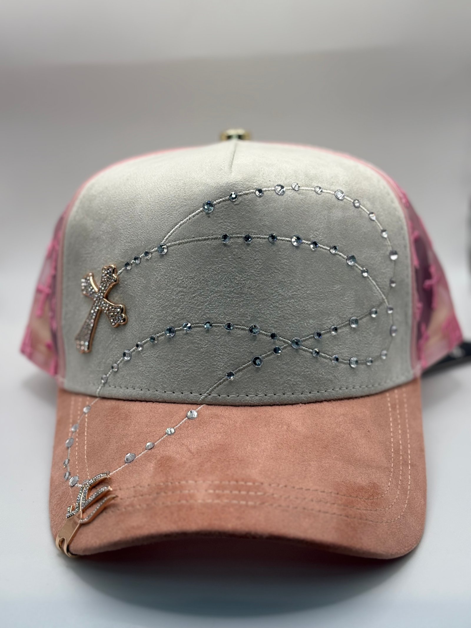 Jc Caps 14-14 white & Pink